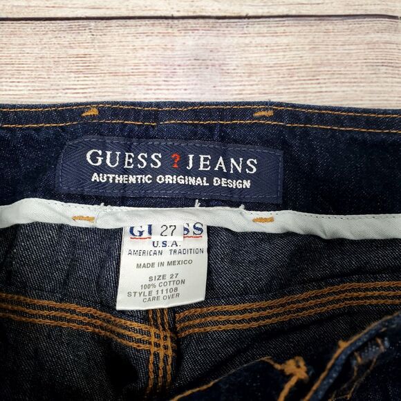 Vintage Guess Y2K Giselle Carpenter Denim Pants Women's Size 27 NWT - Picture 7 of 9